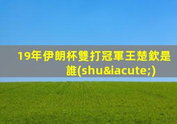 19年伊朗杯雙打冠軍王楚欽是誰(shuí)
