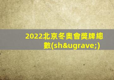 2022北京冬奧會獎牌總數(shù)