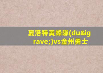 夏洛特黃蜂隊(duì)vs金州勇士