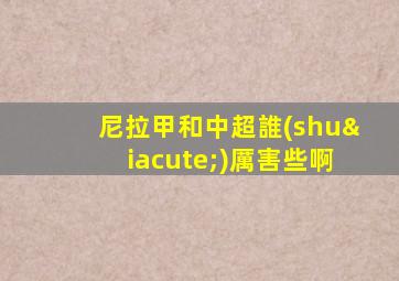 尼拉甲和中超誰(shuí)厲害些啊