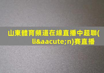 山東體育頻道在線直播中超聯(lián)賽直播