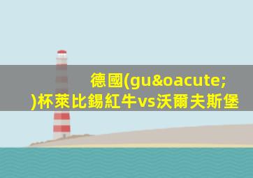 德國(guó)杯萊比錫紅牛vs沃爾夫斯堡