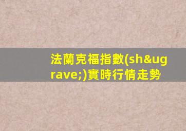 法蘭克福指數(shù)實時行情走勢