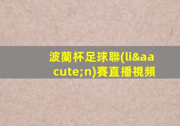 波蘭杯足球聯(lián)賽直播視頻