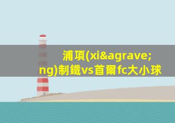 浦項(xiàng)制鐵vs首爾fc大小球