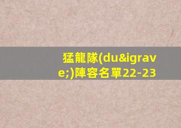 猛龍隊(duì)陣容名單22-23
