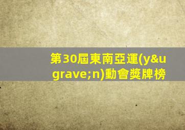 第30屆東南亞運(yùn)動會獎牌榜