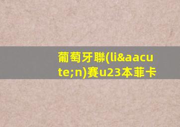 葡萄牙聯(lián)賽u23本菲卡