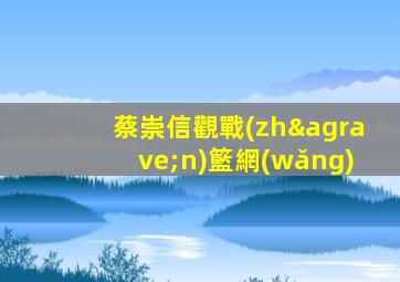 蔡崇信觀戰(zhàn)籃網(wǎng)