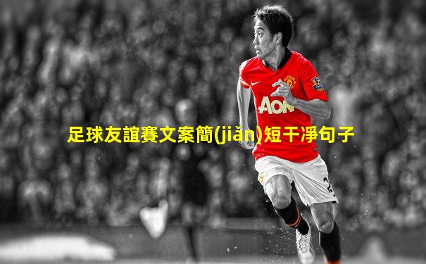 足球友誼賽文案簡(jiǎn)短干凈句子