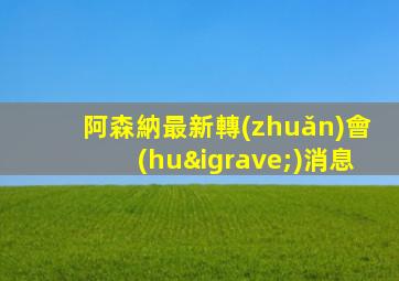阿森納最新轉(zhuǎn)會(huì)消息