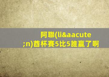 阿聯(lián)酋杯賽5比5誰贏了啊