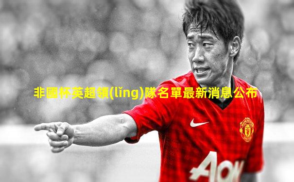 非國杯英超領(lǐng)隊名單最新消息公布