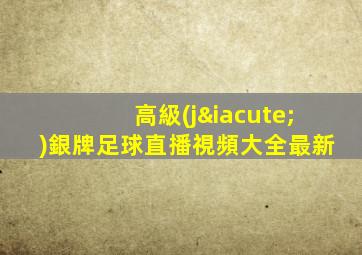 高級(jí)銀牌足球直播視頻大全最新